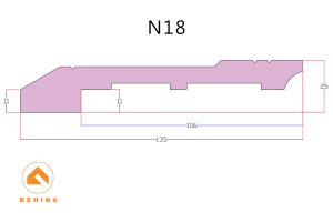 نقشه سطح مقطع قرنیز کاور
