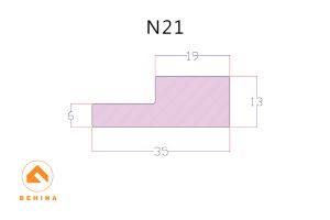 نقشه سطح مقطع ابزار دکوراتیو