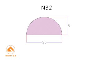 نقشه سطح مقطع ابزار دکوراتیو