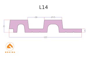 نقشه سطح مقطع دیوارپوش لوور